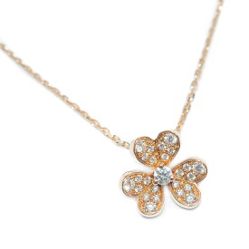 Van Cleef & Arpels ヴァン クリーフ&アーペル フリヴォル ミニ K18PG ダイヤモンド ネックレス 約3.2g位 [ VCARP7RI00 18金 ローズ ピンク ゴールド ペンダント ジュエリー アクセサリー レディース ブランド ]【中古】