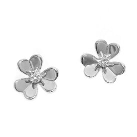 Van Cleef & Arpels ヴァン クリーフ&アーペル フリヴォル ミニ K18WG ダイヤモンド ピアス 約3.2g位 [ VCARPJMO00 フラワー 花 ホワイトゴールド 18金 地金 ジュエリー アクセサリー レディース ブランド ]【中古】