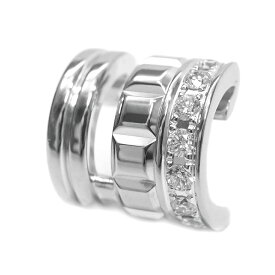 BOUCHERON ブシュロン キャトル ラディアント オープンロー K18WG ダイヤモンド シングル クリップ イヤリング 約4.3g位 [ JCO01476 ホワイト ゴールド 18金 ジュエリー アクセサリー ブランド レディース ]【中古】