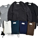 【20%OFF SALE セール】LOCALINA MERIYASU(ロカリナ メリヤス) L/S Crew-neck バイク インナー 肌着 アンダーウェア ...