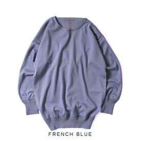 【30%OFFクーポン対象!期間限定!】Olde Homesteader オールドホームステッダー クルーネック ロングスリーブ インターロック CREW NECK LONG SLEEVE US004 フライス インナー カットソー ニット ギフト プレゼント 日本製