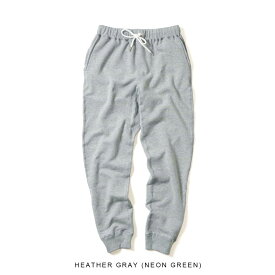 【60％OFF SALE セール】 mocT モクティ NEON SCRIPT LOOPWHEEL SWEAT PANTS ネオンスクリプト ループウィール スウェットパンツ スウェット パンツ HEATHER GRAY×NEON GREEN WHITE NAVY