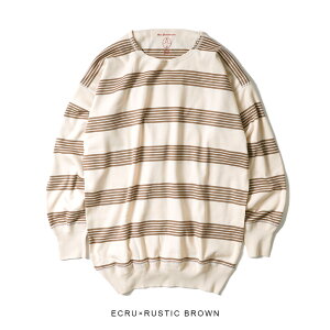 �y�ԕi�������������zOlde Homesteader �I�[���h�z�[���X�e�b�_�[ �N���[�l�b�N �����O�X���[�u �C���^�[���b�N �{�[�_�[ CREW NECK LONG SLEEVE BORDER US004 �t���C�X �C���i�[ �J�b�g�\�[ �j�b�g �M�t�g