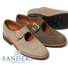 サンダース SANDERS フィーメール パンチド サンダル スエード 革靴 ストラップシューズ FEMALE PUNCHED SANDAL レディース