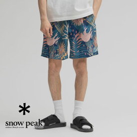 【P10倍】【返品交換送料無料】Snow Peak(スノーピーク)/Printed Breathable Quick Dry Shorts(プリント ブリーザブル クイック ドライ ショーツ) ショーツ ショートパンツ ハーフパンツ