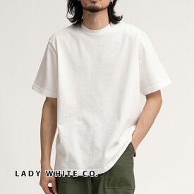 【P20倍】レディホワイト Lady White Co ラグビー Tシャツ LW130T RUGBY T-SHIRT TEE 半袖 白T アメリカ製