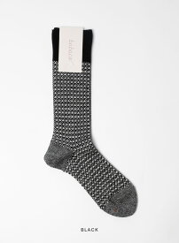 babaco(ババコ)/Tweed Jacquard Socks(ツイード ジャガード ソックス)/レディース メンズ ユニセックス 靴下 ウール ナイロン ソックス BA02-BT9 WOMENS mens Black Blue Cream Red