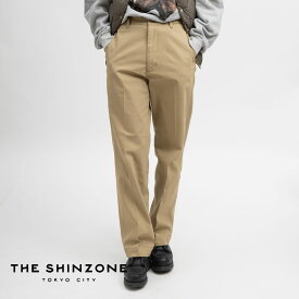 【11％OFFクーポン対象】【返品交換送料無料】Shinzone(シンゾーン)/WASHED HIGH WAIST CHINO(ウォッシュド ハイウエスト チノ)/ボトムス チノパン レディース 23MMSPA07 BLACK