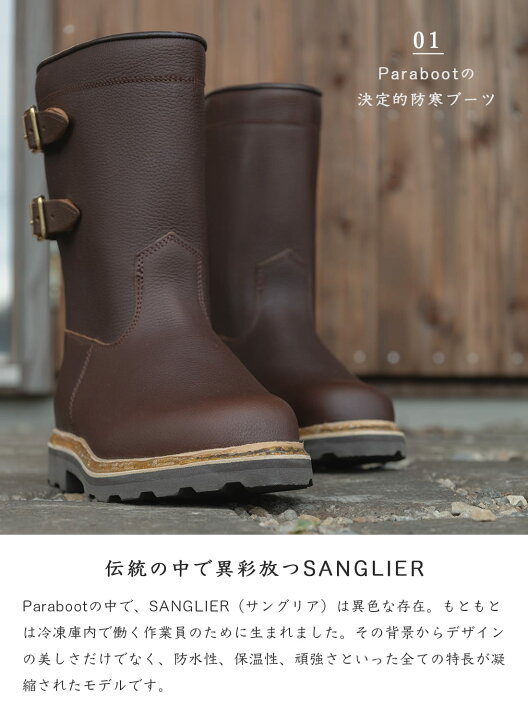 楽天市場】Paraboot パラブーツ SANGLER fourree marron サングリア 