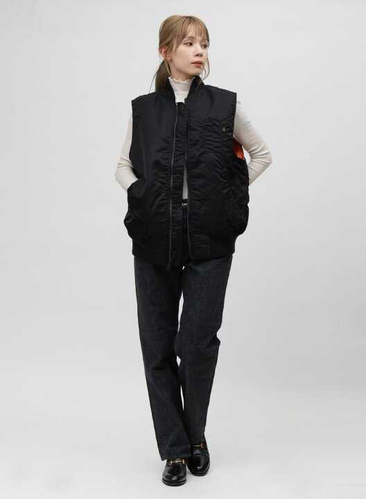 楽天市場】【20％OFFクーポン対象】ALPHA(アルファ)MA-1 DOWN VEST(MA 