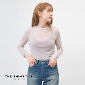 【P10倍】【返品交換送料無料】【2024年春夏新作】Shinzone(シンゾーン)/SHEER LONG TEE(シアー ロングティー)/トップス BLUE GRAY GREEN LIMEYELLOW コットン 日本製 24SMSCU04