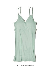 【まとめ買いで20％OFFクーポン】SoupleLuz(スープレルース)/BRA PAD CAMISOLE(ブラパット キャミソール)/別注色 BERRY KHAKI オーガニックコットン インナー TO-076