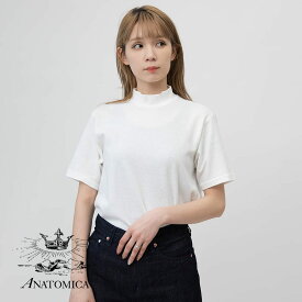 【P5倍】ANATOMICA アナトミカ モックネック Tシャツ TEE MOCK NECK TEE S/S 半袖 Tシャツ 無地 カットソー メンズ レディース MADE IN JAPAN 日本製