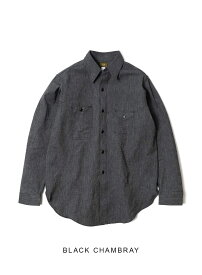 【返品交換送料無料】BIG YANK(ビッグヤンク)/1935 ORIGINAL CHAMBRAY(1935 オリジナル シャンブレー)/MOONLOID 別注 BLACK CHAMBRAY SHIRTS ブラックシャンブレー 黒シャン 黒シャンブレー インディゴ シャンブレー シャツ 日本製 MADE IN JAPAN