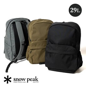 snowpeak(スノーピーク)/Everyday Use Backpack(エブリデイ ユーズ バックパック)/リュック 29L メンズ レディース デイバック トラベル アウトドア キャンプ 通勤 通学 旅行 BLACK GREY BROWN AC-21AU412