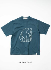 NORDISK(ノルディスク)/OG COTTON POLAR BEAR TSHIRT(オーガニック コットン ポーラーベア Tシャツ)/NU11303 メンズ アウトドア 半袖 ティーシャツ TEE 白くま BLACK KHAKI MADAM BLUE WHITE 日本製