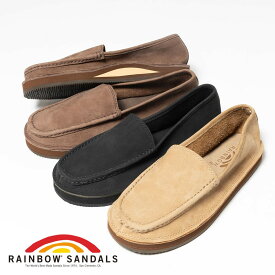 【返品交換送料無料】Rainbow Sandals（レインボーサンダル）COMFORT CLASSIC（コンフォートクラシック）春 夏 スリッポン レザーシューズ 経年変化