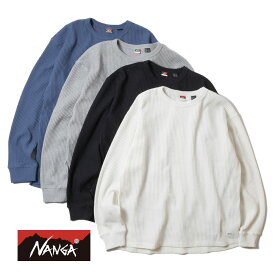 【P15倍】【返品交換送料無料】NANGA(ナンガ)/ECO HYBRID WAFFLE L/S TEE(エコハイブリッド ワッフル ロングスリーブティー)/メンズ レディース ユニセックス 長袖 アウトドア 部屋着 トップス Ferre Yarn フェレヤーン