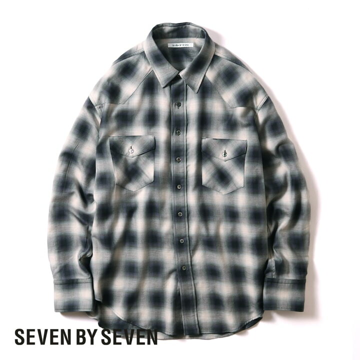 楽天市場】SEVEN BY SEVEN(セブンバイセブン)OMBRE CHECK WESTERN 