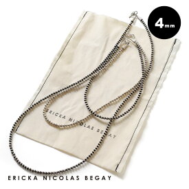 【500円クーポン対象】ERICKA NICOLAS BEGAY(エリッカニコラスビゲイ)/NAVAJO PEARL SILVER NECKLACE 4mm(ナバホパール シルバーネックレス 4mm)/ナバホ インディアンジュエリー シルバーパール ギフト クリスマスギフト プレゼント