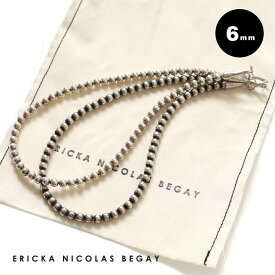 ERICKA NICOLAS BEGAY(エリッカニコラスビゲイ)/NAVAJO PEARL SILVER NECKLACE 6mm(ナバホパール シルバーネックレス 6mm)/ナバホ インディアンジュエリー シルバーパール ギフト 母の日