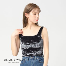 【SALE品まとめ買いでさらに10％FFクーポン】【30%OFF SALE セール】SIMONE WILD(シモーネワイルド)/SINGLET(シングレット)/レディース トップス インナー ベロア タンクトップ
