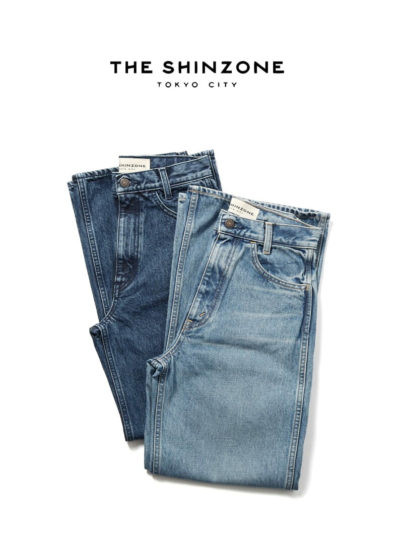 【80%OFF SALE セール】Shinzone(シンゾーン)/PARISIENNE DENIM(パリジェンヌ デニム)/ジーンズ ジーパン ボトムス セミワイドフレア フレアデニム ブルー BLUE 日本製 25SMSPA05 25SS ギフト - メイン画像 2