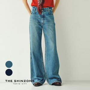 �y9��OFF�N�[�|���ΏہzShinzone(�V���]�[��)/PARISIENNE DENIM(�p���W�F���k �f�j��)/�W�[���Y �W�[�p�� �{�g���X �Z�~���C�h�t���A �t���A�f�j�� �u���[ BLUE ���{�� 25SMSPA05 25SS �M�t�g