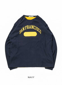 �y19��OFF�N�[�|���ΏہzSEVEN BY SEVEN�i�Z�u���o�C�Z�u���jREVERSIBLE KNIT TEE L/S -San Francisco-�i���o�[�V�u�� �j�b�g �e�B�[ �����O�X���[�u�j25AW T�V���c ���� ���o�[�V�u��T�V���c �j�b�gT �T���t��