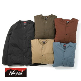 【P10倍】【返品交換送料無料】NANGA（ナンガ）HINOC RIPSTOP INNER DOWN CARDIGAN（ヒノック リップストップ インナーダウン カーディガン）ダウン ダウンカーディガン アウトドア 難燃 メンズ ユニセックス ギフト クリスマスギフト プレゼント