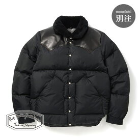 【返品交換送料無料】Rocky Mountain Featherbed（ロッキーマウンテンフェザーベッド）CHRISTY JACKET for MOONLOID（クリスティジャケット for ムーンロイド）別注 ファントムアーカイブ ホースハイド 馬革 茶芯 ダウンジャケット ダウンウェア