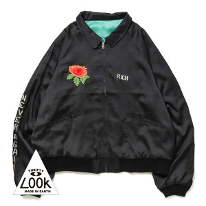 �yP10�{�z�y�ԕi�������������zTHRIFTY LOOK�i�X���t�e�B�[���b�N�jGERMANY BLOUSON RAYON�i�W���[�}�j�[ �u���]�� ���[�����j�X�[�x�j�A�W���P�b�g ���[���� ���o�[�V�u�� �X�J�W���� �~���^���[ IDE