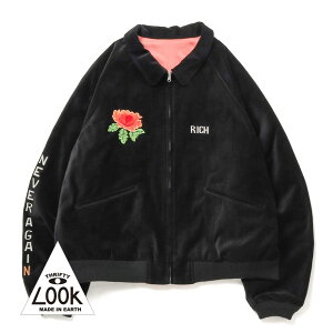 �y550�~OFF�N�[�|���Ώہz�y�ԕi�������������zTHRIFTY LOOK�i�X���t�e�B�[���b�N�jGERMANY BLOUSON VELOUR�i�W���[�}�j�[ �u���]�� �x���A�j�X�[�x�j�A�W���P�b�g �x���A �ʒ� ���o�[�V�u�� �X�J�W��