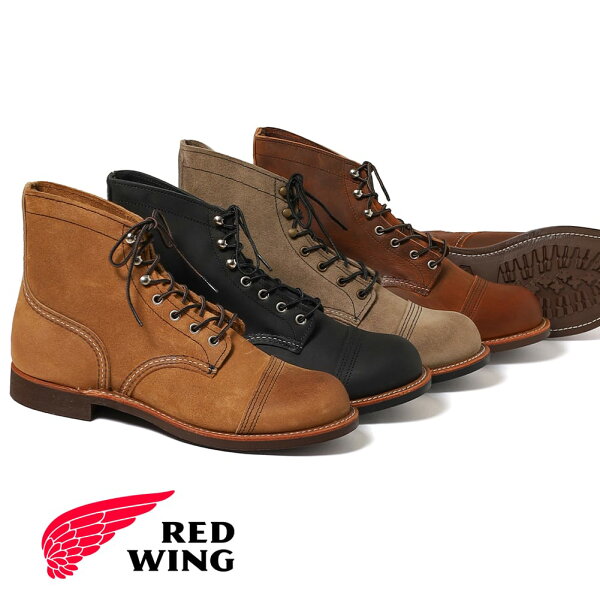 【返品交換送料無料】RED WING（レッドウィング）IRON RANGER（アイアンレンジャー）Dワイズ D マウンテンブーツ #8083 #8084 #8085 #8087 メンズ ビブラム グッドイヤー