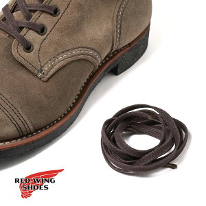 ���[���֑Ή� RED WING�i���b�h�E�B���O�j48 Flat Waxed Laces / BROWN�i48�C���` �t���b�g ���b�N�X�h ���[�X / �u���E���j�C�R �V���[���[�X ���R ���b�N�X���H �R�b�g�� �A�����J�� �ւ��R ��{��g 