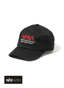 �y�ԕi�������������zALPHA INDUSTRIES�i�A���t�@ �C���_�X�g���[�Y�jNASA WORM LOGO CAP�iNASA ���[�����S�L���b�v�j�L���b�v �X�q �x�[�X�{�[���L���b�v �h�J ���S �X�g���b�v�o�b�N�� �t���[�T�C�Y