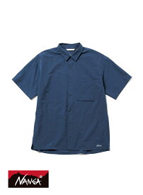 【返品交換送料無料】NANGA(ナンガ)/ DotAir COMFY S/S SHIRT(ドットエアー S/S シャツ) ドットエア 開襟 シャツ 半袖シャツ 涼しい 清涼 吸汗 速乾 メンズ レディース ユニセックス