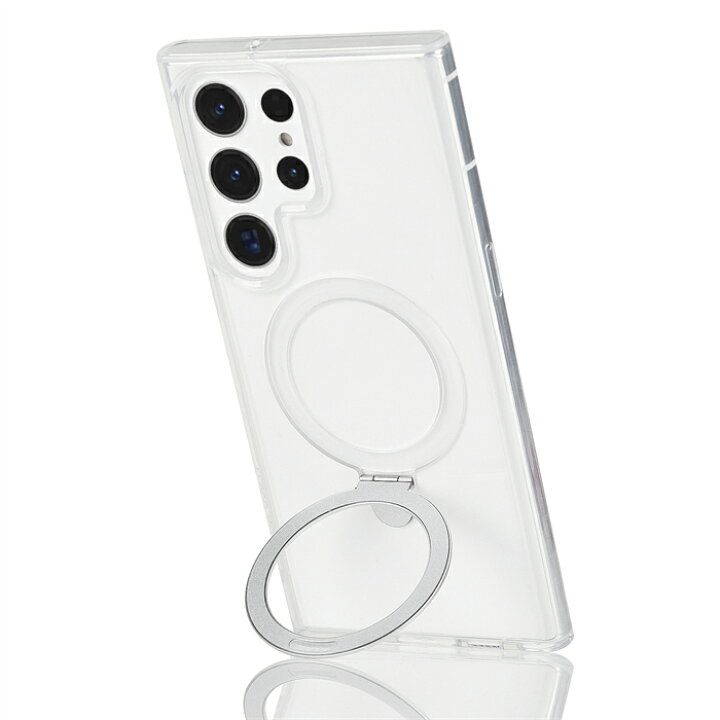 Amazon.co.jp: Galaxy S23 Plus ケース リング付き クリア ｜ソフト 