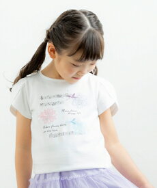 子供服 女の子 Tシャツ 半袖 普段着 通学着 綿100％ 音符 お花 ちょうちょ プリント チューリップ スリーブ オフホワイト ピンク 春 夏 100cm 110cm 120cm 130cm 140cm 3歳 4歳 5歳 6歳 7歳 8歳 9歳 10歳 11歳 【むーのんのん moononnon】