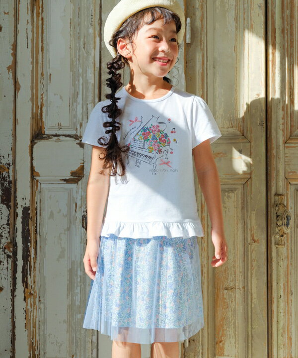 楽天市場】子供服 女の子 スカート 春夏 膝丈 普段着 通学着 お出かけ  