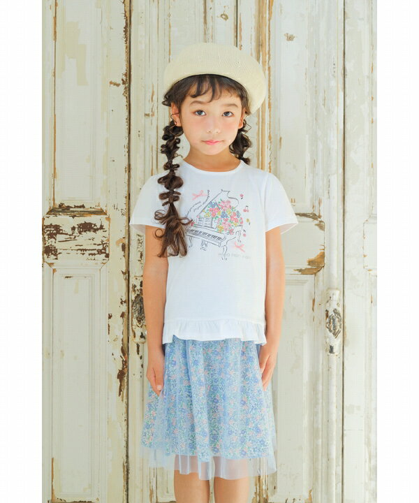 楽天市場】子供服 女の子 スカート 春夏 膝丈 普段着 通学着 お出かけ  
