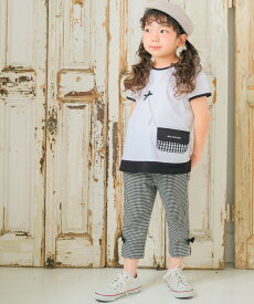 子供服 女の子 パンツ カプリパンツ 小学生 春服 夏服 秋服 7分丈パンツ 子ども服 カジュアル お出かけ ギンガムチェック柄 ストレッチ リボン ズボン 100cm 110cm 120cm 130cm 140cm 150cm 160cm 3歳 4歳 5歳 6歳 7歳 8歳 9歳 10歳 11歳 12歳 13歳 むーのんのん moononnon