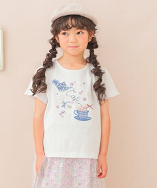 子供服 女の子 Tシャツ 春夏 半袖 こども 子ども 普段着 通学 綿100％ 刺繍 花 ティーシャツ かわいい ガーリー フリル リボン 80cm 90cm 100cm 110cm 120cm 130cm 140cm 150cm 160cm 1歳 2歳 3歳 4歳 5歳 6歳 7歳 8歳 9歳 10歳 11歳 12歳 13歳 むーのんのん moononnon