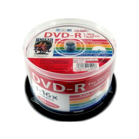送料無料（沖縄離島除く）DVD-R 録画用 50枚 16倍速 120分地デジ録画に最適！ HIDISC HDDR12JCP50/0018x3個セット/卸