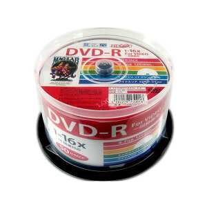 DVD-R ^p 50 16{ 120nfW^ɍœKI HIDISC HDDR12JCP50/0018x1