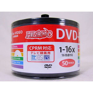 DVD-R ^p 50 16{ 120nfW^ɍœKI HIDISC HDDR12JCP50SB2/0070x1