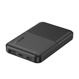 送料無料（北海道沖縄離島除く）モバイルバッテリー 超薄型 急速 5000mAh モバイル充電器 Type-C UAB-A PSEマーク有 HIDISC HD-MB5000TABK/1059