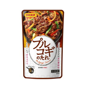 プルコギのたれ 本格韓国焼肉 甘口醤油味 日本食研 100g 2～3人前 6924x5袋セット/卸