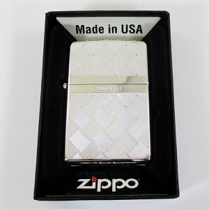 送料無料(沖縄離島除く)ジッポー オイルライター 紬 シルバー 2S-MESH 両面加工モデル