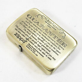 送料無料メール便 ジッポー ライター 1941復刻版 #1941ギャランティ柄 真鍮古美 41GRT-BS